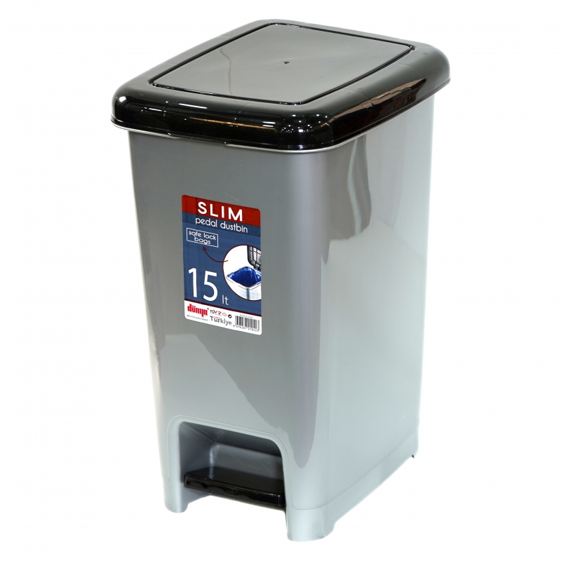 Աղբաման Dunya Slim 15լ 01042 Ոտնակով 2